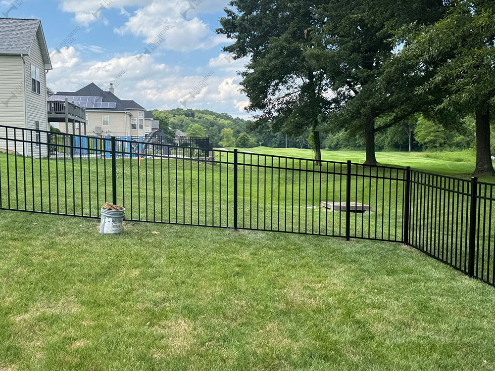 Backyard tubular fence